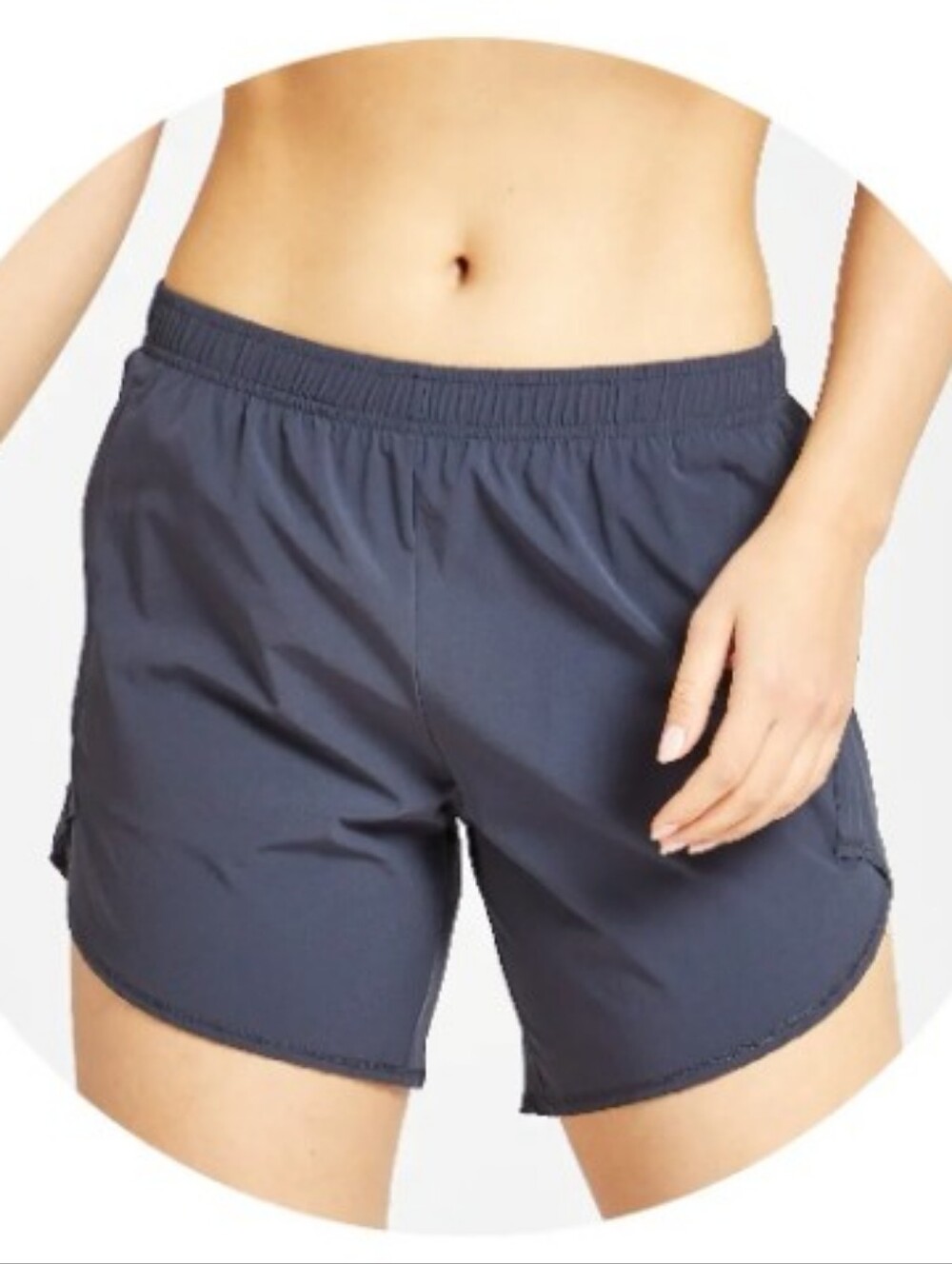 Oiselle Long Flyout Shorts Womens Size 4 Black Running Workout Hiking